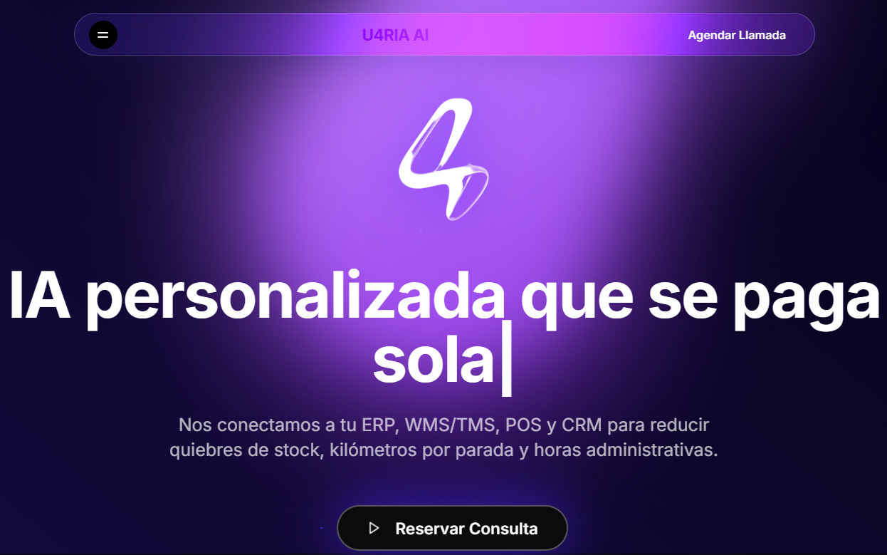 Desarrollo web U4RIA - Página web empresarial